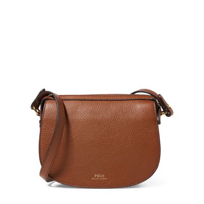 ＜POLO RALPH LAUREN（ウィメンズ）/ポロラルフローレン＞ レザー ミニ クロスボディ バッグ B37ブラウン 【三越・伊勢丹/公式】