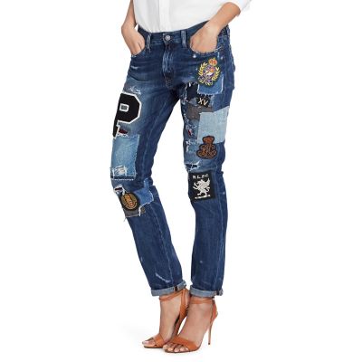 ＜POLO RALPH LAUREN（ウィメンズ）/ポロラルフローレン＞ カレッジエイト スリム ボーイフレンド ジーンズ 【三越・伊勢丹/公式】