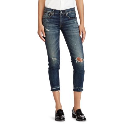 ＜POLO RALPH LAUREN（ウィメンズ）/ポロラルフローレン＞ Tompkins スキニー クロップ ジーンズ 【三越・伊勢丹/公式】