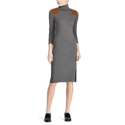 ＜POLO RALPH LAUREN（ウィメンズ）/ポロラルフローレン＞ スエードトリム タートルネック ドレス 【三越・伊勢丹/公式】