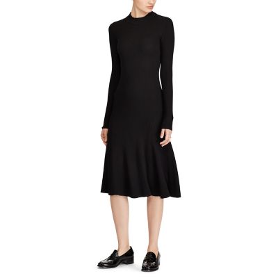 ＜POLO RALPH LAUREN（ウィメンズ）/ポロラルフローレン＞ メリノ フィットアンドフレア ドレス 【三越・伊勢丹/公式】