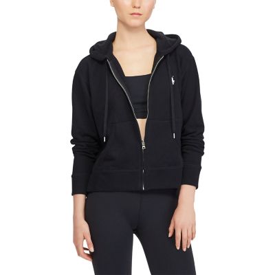 ＜POLO RALPH LAUREN（ウィメンズ）/ポロラルフローレン＞ フリース フルジップ フーディ B10ブラック 【三越・伊勢丹/公式】