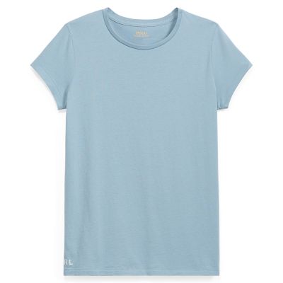 ＜POLO RALPH LAUREN（ウィメンズ）/ポロラルフローレン＞ コットン ジャージー クルーネック Tシャツ B28ブルー 【三越・伊勢丹/公式】