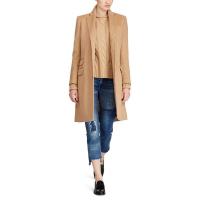 ＜POLO RALPH LAUREN（ウィメンズ）/ポロラルフローレン＞ ウールブレンド チェスターフィールド コート 【三越・伊勢丹/公式】