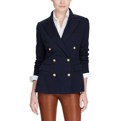 ＜POLO RALPH LAUREN（ウィメンズ）/ポロラルフローレン＞ ニット ダブルブレステッド ブレザー 【三越・伊勢丹/公式】