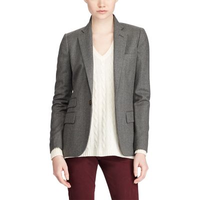 ＜POLO RALPH LAUREN（ウィメンズ）/ポロラルフローレン＞ ウール フランネル ワンボタン ブレザー 【三越・伊勢丹/公式】