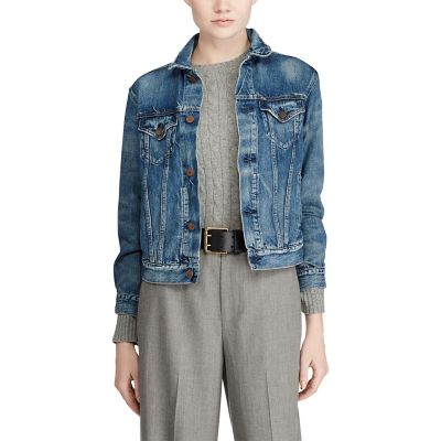 ＜POLO RALPH LAUREN（ウィメンズ）/ポロラルフローレン＞ デニム トラッカー ジャケット 【三越・伊勢丹/公式】