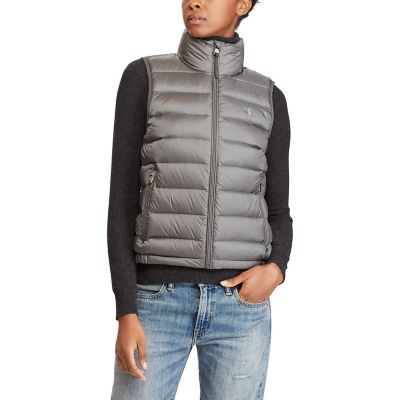 ＜POLO RALPH LAUREN（ウィメンズ）/ポロラルフローレン＞ パッカブル キルテッド ダウン ベスト D86グレー 【三越・伊勢丹/公式】