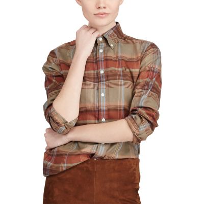 ＜POLO RALPH LAUREN（ウィメンズ）/ポロラルフローレン＞ クラシック フィット プラッドツイル シャツ 【三越・伊勢丹/公式】