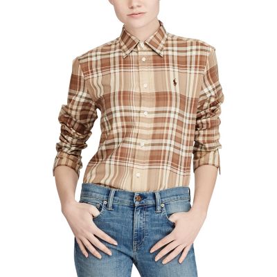 ＜POLO RALPH LAUREN（ウィメンズ）/ポロラルフローレン＞ リラックスドフィット プラッド ツイル シャツ 【三越・伊勢丹/公式】