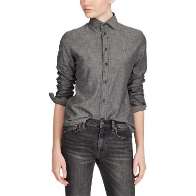 ＜POLO RALPH LAUREN（ウィメンズ）/ポロラルフローレン＞ スリム フィット シャンブレー シャツ 【三越・伊勢丹/公式】