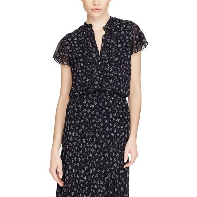 ＜POLO RALPH LAUREN（ウィメンズ）/ポロラルフローレン＞ フローラルプリント ジョーゼット トップ 【三越・伊勢丹/公式】