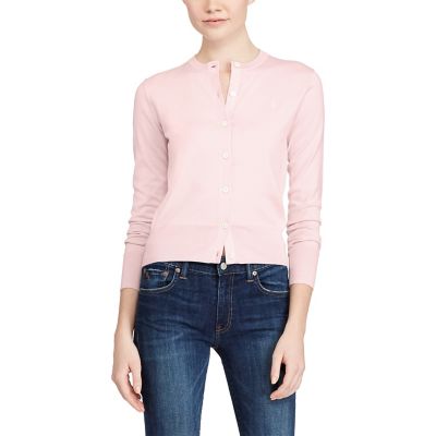 ＜POLO RALPH LAUREN（ウィメンズ）/ポロラルフローレン＞ ピマ コットン カーディガン D53ピンク 【三越・伊勢丹/公式】