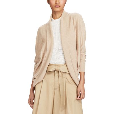 ＜POLO RALPH LAUREN（ウィメンズ）/ポロラルフローレン＞ オープンフロント カーディガン E23ブラウン 【三越・伊勢丹/公式】