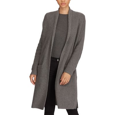 ＜POLO RALPH LAUREN（ウィメンズ）/ポロラルフローレン＞ ウールカシミヤ カーディガン D86グレー 【三越・伊勢丹/公式】