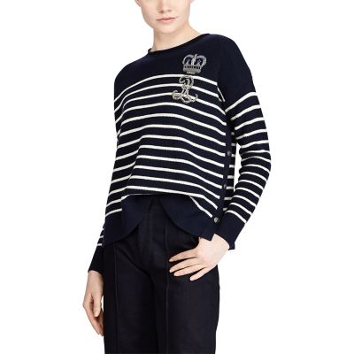 ＜POLO RALPH LAUREN（ウィメンズ）/ポロラルフローレン＞ ブリオン ストライプド ウールセーター 【三越・伊勢丹/公式】