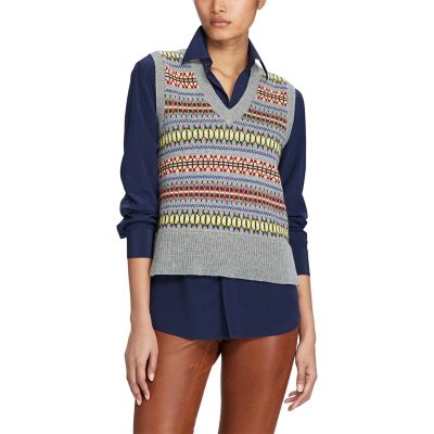 ＜POLO RALPH LAUREN（ウィメンズ）/ポロラルフローレン＞ フェアアイル セーターベスト 【三越・伊勢丹/公式】