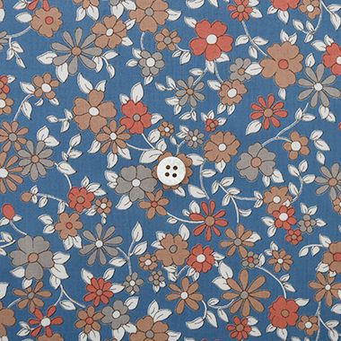 ＜CHECK＆STRIPE＞ 後ろボタンのブラウス リバティ オードリー/C1 Ｊ１７Ａダークブルー 【三越・伊勢丹/公式】