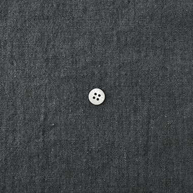 ＜CHECK＆STRIPE＞ フリル衿のブラウス リネンウールリンレイヌ リネンウールリンレイヌ/Ａ２ チャコールグレー 【三越・伊勢丹/公式】