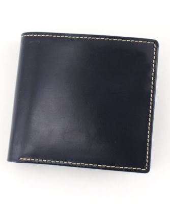 ＜ホワイトハウスコックス/WhitehouseCox＞ 小銭入れ付二つ折り財布(S9732) ネイビー 【三越・伊勢丹/公式】