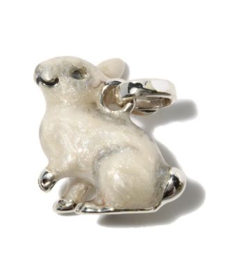 ＜サトゥルノ/SATURNO＞ チャーム/ウサギ(CS98) 白 【三越・伊勢丹/公式】