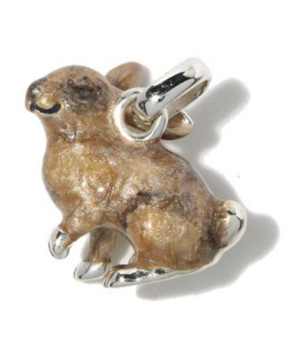 ＜サトゥルノ/SATURNO＞ チャーム/ウサギ(CS98) ブラウン 【三越・伊勢丹/公式】