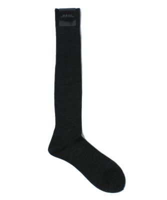 ＜ディバーゼ/DIBASE＞ ウール混紡 ビジネス靴下(ロング丈・15IS300・Lサイズ) 14・チャコールグレー 【三越・伊勢丹/公式】