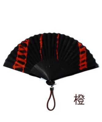 ＜白竹堂＞ 京扇子/一点絞り 橙 【三越・伊勢丹/公式】