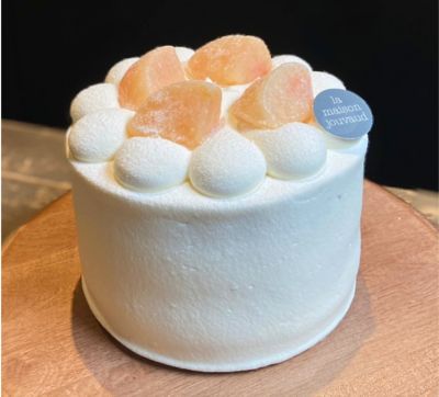 <La maison JOUVAUD>【午前１１時～午後８時　京都／地下１階　店頭お受取りカウンター】＜ラ・メゾン・ジュヴォー＞ショートアントルメ（桃）１２ｃｍ