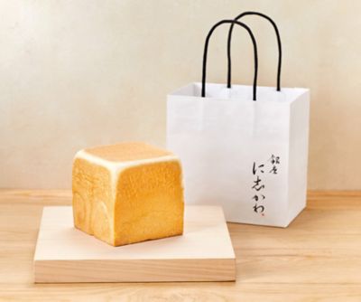 <銀座に志かわ> 【６月２４日（火）午後１時～午後８時　京都／地下１階　店頭お受取りカウンター】＜銀座に志かわ＞水にこだわる高級食パンハーフ（１斤サイズ）