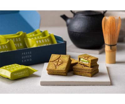 <プレスバターサンド> ＜プレスバターサンド＞バターサンド（宇治抹茶）９個入