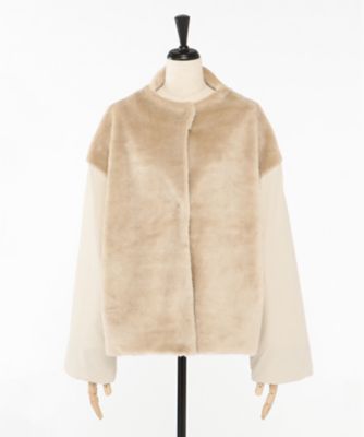 <ANTIPAST (Women)>Ｆａｋｅ　Ｆｕｒ　ｊａｃｋｅｔ