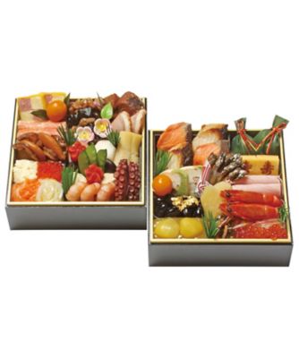 <${item.brandName}> ０７１〈京・料亭　わらびの里〉料亭の冷凍おせち二段重　【送料込】