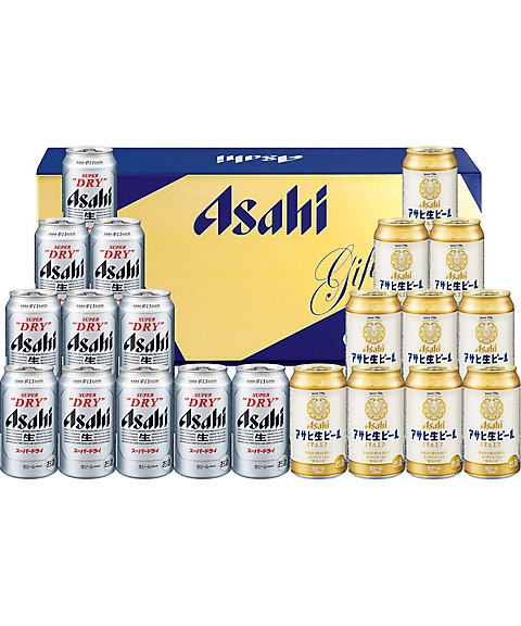 <アサヒビール（サマーギフト）> 【Ｂ００１２０３】〈アサヒ〉スーパードライ・アサヒ生ビールダブルセット
