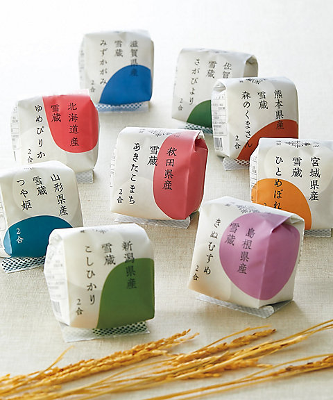 <${item.brandName}> 【Ｒ２２７３２３】銘柄米食べくらべ　田心（２合）×９品種日本を代表する銘柄米を食べくらべ　※送料有料