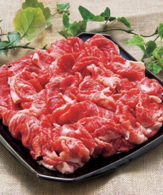 <明治屋産業>国産黒毛和牛切り落し　２５０ｇ×３