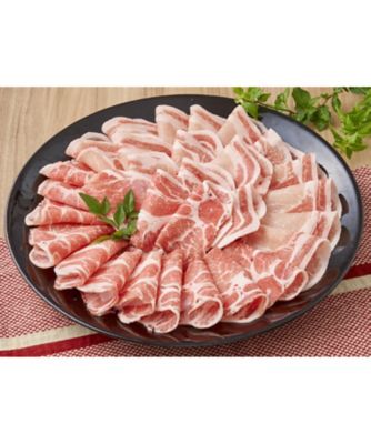 <明治屋産業>鹿児島県産黒豚ロース・肩ロースしゃぶしゃぶ