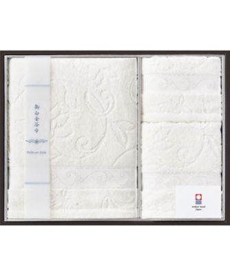 <${item.brandName}> 【６２３２０３】〈御白金浴巾　プラチナスタイル〉タオルセット