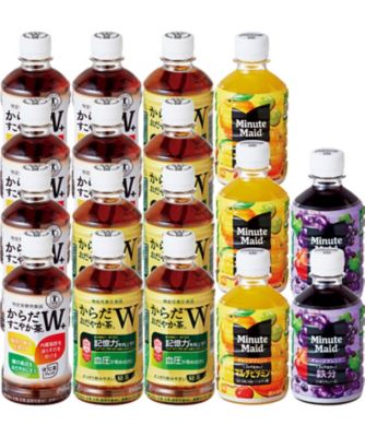 <${item.brandName}> 〈日本コカ・コーラ〉からだすこやか茶Ｗ＋・からだおだやか茶Ｗ・ミニッツメイド詰合せ　※送料無料【Ｂ０２７６３３】