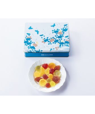<${item.brandName}> 東京国立博物館　限定ギフト〈彩果の宝石〉帷子　水浅葱麻地流水岩牡丹蝶模様（三つ葉葵紋付）　ゼリーギフト　※送料無料【Ｂ０５１０７３】