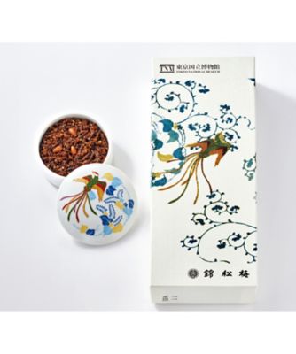 <${item.brandName}> 東京国立博物館　限定ギフト〈錦松梅〉帷子　白麻地桐鳳凰模様　錦松梅（有田焼容器入・小袋）　※送料無料【Ｂ０５１１７３】