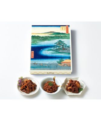 <${item.brandName}> 東京国立博物館　限定ギフト〈浅草今半〉名所江戸百景　千束の池袈裟懸松　牛肉佃煮詰合せ　※送料無料【Ｂ０５１１８３】