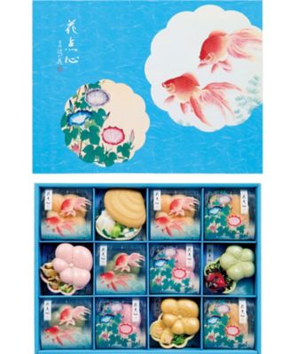 <${item.brandName}> 東京国立近代美術館　限定ギフト〈京洛　辻が花〉金魚二匹・朝顔　京野菜お吸物・お茶漬最中詰合せ　※送料無料【Ｂ０５１２７３】