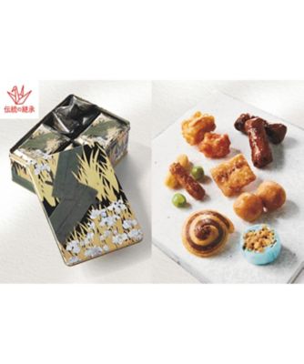 <${item.brandName}> 東京国立博物館　限定ギフト〈麻布かりんと〉八橋蒔絵螺鈿硯箱（やつはしまきえらでんすずりばこ）　かりんと詰合せ　※送料無料【Ｂ０５１４６３】