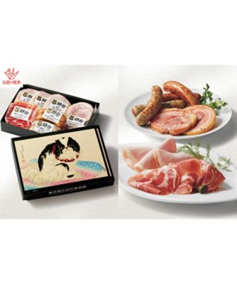 <${item.brandName}> 東京国立近代美術館　限定ギフト〈鎌倉ハム富岡商会〉狆（ちん）　ハムバラエティ詰合せ　※送料無料【Ｙ０５１７７３】