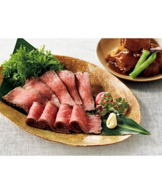 <${item.brandName}> 〈日本料理なだ万〉黒毛和牛ローストビーフ・黒豚の角煮詰合せ【Ｘ１８３８８３】