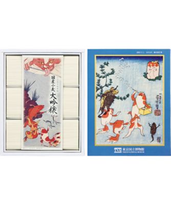 <${item.brandName}> 東京国立博物館　限定ギフト〈甚助〉金魚づくし　玉や玉や　小豆島素麺「国産小麦　大吟穣」　※送料無料【Ｂ０５１２１３】