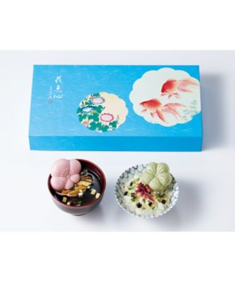 <${item.brandName}> 東京国立近代美術館　限定ギフト〈京洛　辻が花〉金魚二匹・朝顔　京野菜お吸物・お茶漬最中詰合せ　※送料無料【Ｂ０５１２６３】