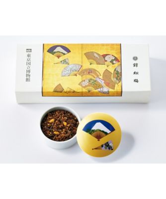 <${item.brandName}> 東京国立博物館　限定ギフト〈錦松梅〉富士山草花図扇面散屏風　錦松梅（有田焼容器入・小袋）　※送料無料【Ｂ０５１３０３】