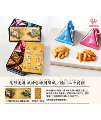 <${item.brandName}> 東京国立博物館　限定ギフト　風神雷神図屏風・徳川二十将図　柿の種詰合せ　※送料無料【Ｂ０５１３６３】
